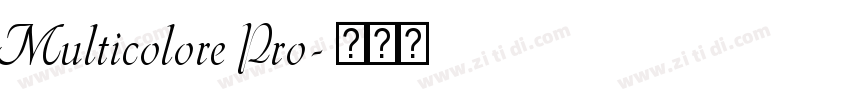 Multicolore Pro字体转换